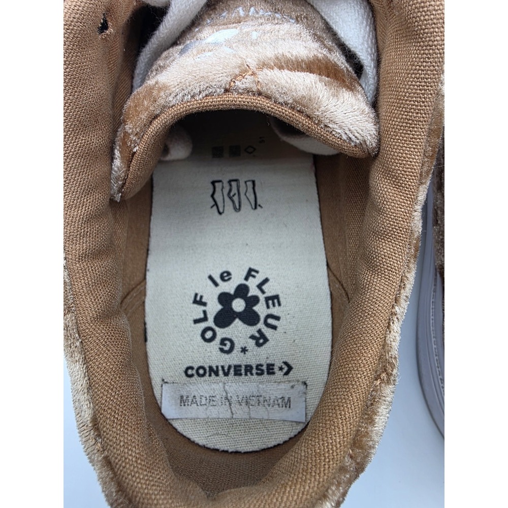 Converse GOLF le FLEUR 1 Star Brown Velvet Sneakers Men's 5.5 Women's 7.5 Tyler - Picture 10 of 13